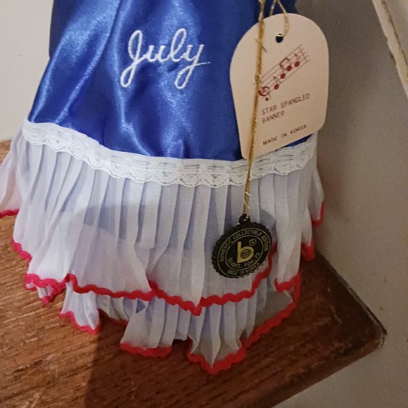 July 4th Patriotic Musical Doll, Vintage 1989 Brim Home...